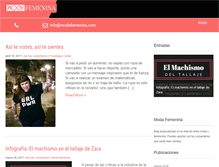 Tablet Screenshot of modafemenina.org